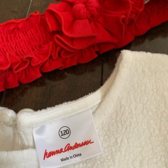 Hanna Andersson Girls Long Sleeve Dress with Headband 🌺 Size 120 (6-8 yrs) - Picture 4 of 13